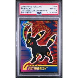 PSA 8 Near Mint - 2001 Pokemon Topps Johto League Champions Umbreon #197