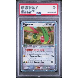 PSA 7 Near Mint - 2006 Pokemon EX Legend Maker Flygon ex Holo #87