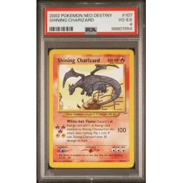PSA 4 Very Good - 2002 Pokemon Neo Destiny Shining Charizard #107