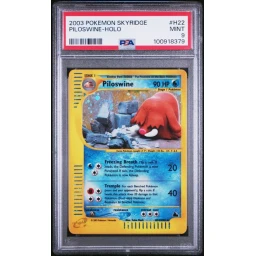 PSA 9 Mint - 2003 Pokemon Skyridge Piloswine Holo #H22