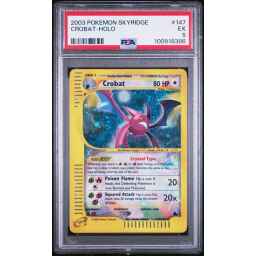 PSA 5 Excellent - 2003 Pokemon Skyridge Crobat Holo #147
