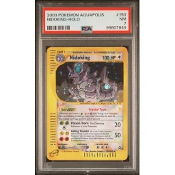PSA 7 Near Mint - 2003 Pokemon Aquapolis Nidoking Holo #150