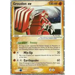 Nintendo Black Star Promo - NP38 - Groudon ex (Heavily Played)