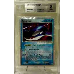 Beckett 8 Near Mint - 2004 Pokemon EX Hidden Legends Kyogre ex #94
