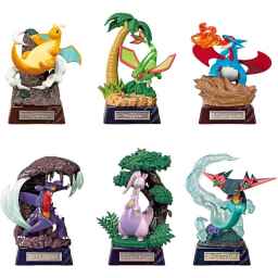 Rement Pokemon Dragon Type Statue Collection - Complete Set (6 pcs)