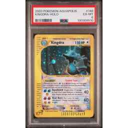PSA 6 Excellent - 2003 Pokemon Aquapolis Kingdra Holo #148