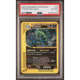 PSA 6 Excellent - 2002 Pokemon Expedition Tyranitar holo #29