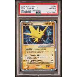 PSA 8 Near Mint - 2005 Pokemon Black Star Promo Zapdos ex Holo #33