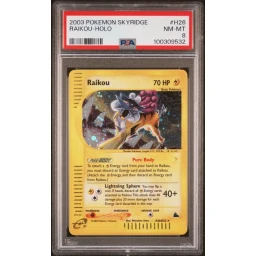 PSA 8 Near Mint - 2003 Pokemon Skyridge Raikou Holo #H26