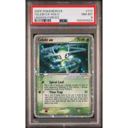 PSA 8 Near Mint - 2005 Pokemon EX Unseen Forces Celebi ex Holo #117