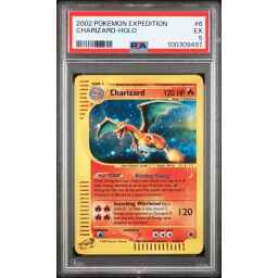 PSA 5 Excellent - 2002 Pokemon Expedition Charizard Holo #6