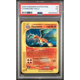 PSA 5 Excellent - 2002 Pokemon Expedition Charizard Holo #6