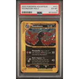 PSA 6 Excellent - 2003 Pokemon Aquapolis Houndoom Holo #H11