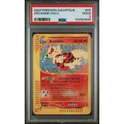 PSA 2 Good - 2003 Pokemon Aquapolis Arcanine Holo #H2