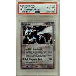 [Tradable] PSA 8 Near Mint - 2005 Pokemon EX Unseen Force Lugia ex #105