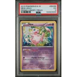PSA 5 Excellent - 2013 Pokemon Black Star Promo Mew Holo #BW98