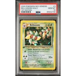 PSA 10 Gem Mint - 2000 Pokemon Neo Genesis Bellossom Holo 1st Ed #3
