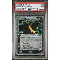 PSA 7 Near Mint - 2004 Pokemon EX Team Rocket Returns Rocket's Zapdos ex #106