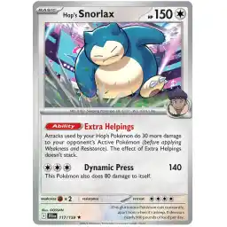 Journey Together - 117/159 - Hop's Snorlax - Holo Rare