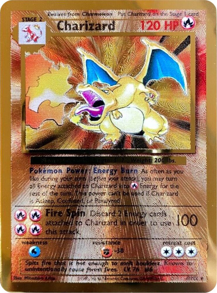 [Auksjon] Pokemon Celebrations – Promo 4/102 Gold Metal Charizard