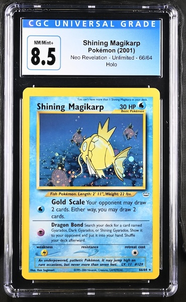 CGC 8.5 Near Mint - 2001 Pokemon Neo Revelation Shining Magikarp #66