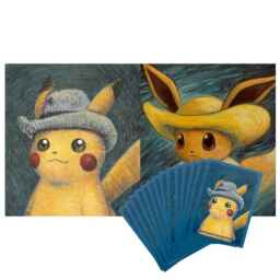 [Auksjon] Pokemon Van Gogh Pikachu Playmat & Sleeves Bundle