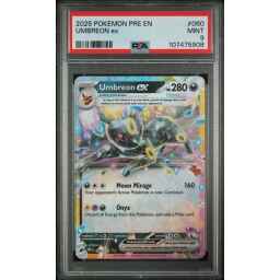 PSA 9 Mint - 2025 Pokemon Prismatic Evolutions Umbreon ex #60