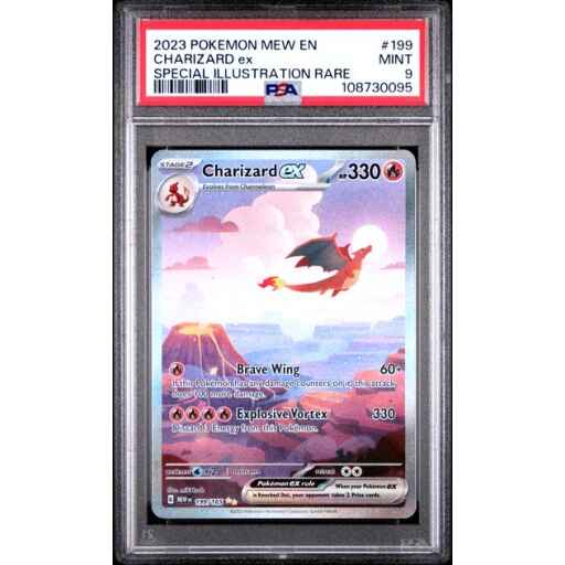[Auksjon] PSA 9 Mint - 2023 Pokemon 151 Charizard ex Special Illustration Rare #199