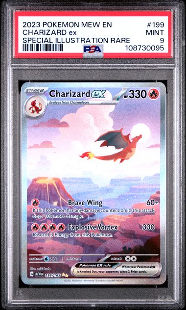 [Auksjon] PSA 9 Mint – 2023 Pokemon 151 Charizard ex Special Illustration Rare #199