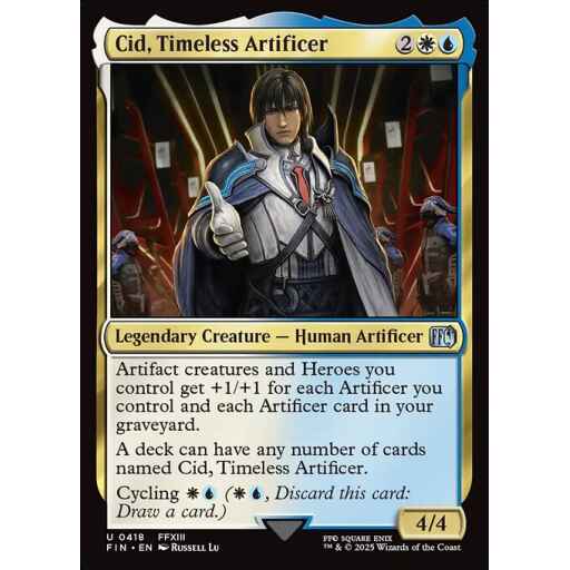 Final Fantasy - 418 - Cid, Timeless Artificer - Uncommon - WU - Non-foil