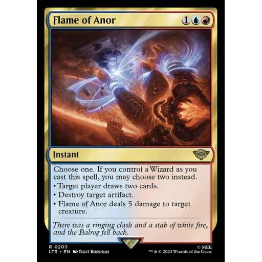 The Lord of the Rings: Tales of Middle-earth - 203 - Flame of Anor - Rare - UR - Non-foil