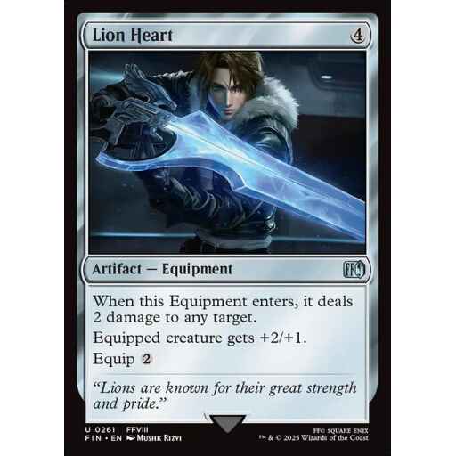 Final Fantasy - 261 - Lion Heart - Uncommon - C - Foil