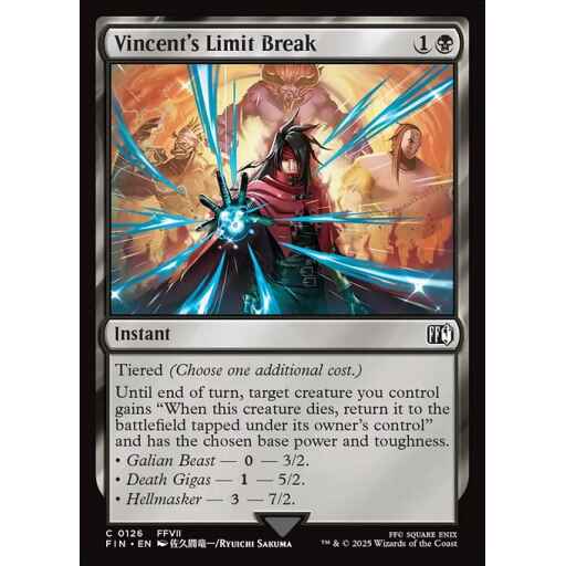 Final Fantasy - 126 - Vincent's Limit Break - Common - B - Non-foil