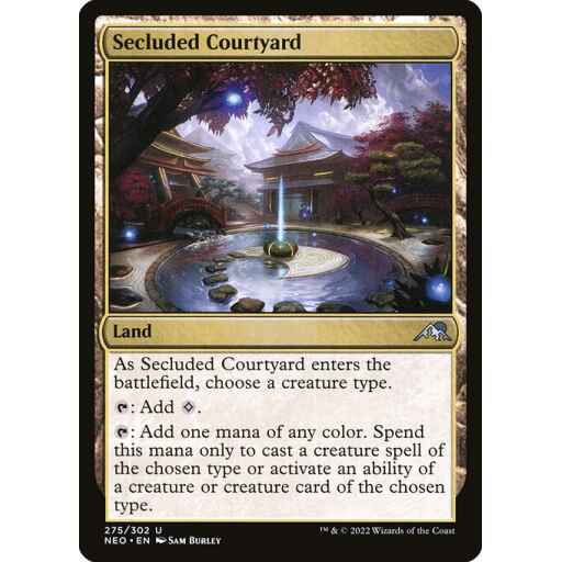 Kamigawa: Neon Dynasty - 275 - Secluded Courtyard - Uncommon - C - Non-foil