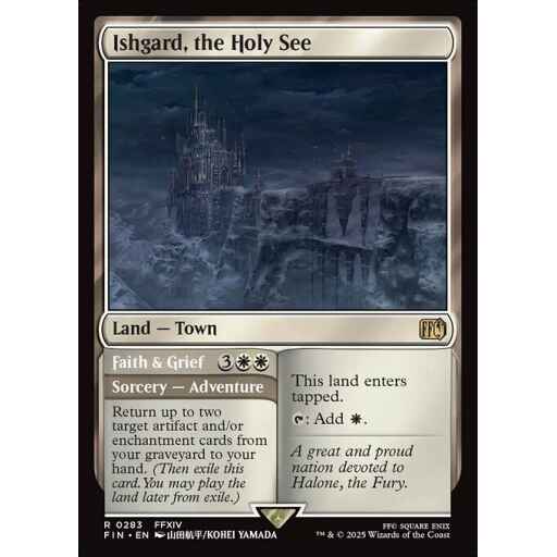 Final Fantasy - 283 - Ishgard, the Holy See // Faith & Grief - Rare - C - Non-foil