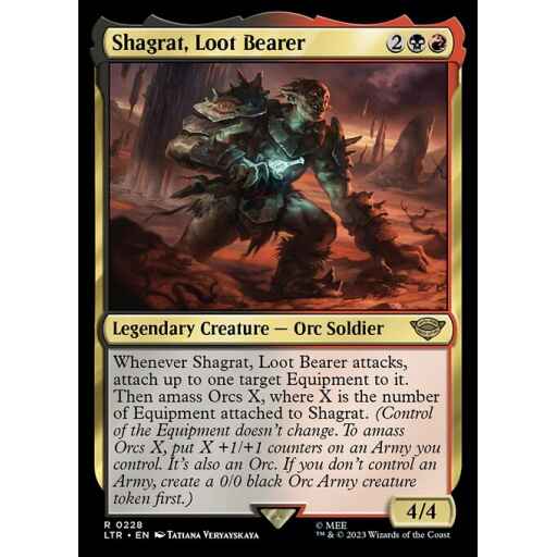 The Lord of the Rings: Tales of Middle-earth - 228 - Shagrat, Loot Bearer - Rare - BR - Non-foil