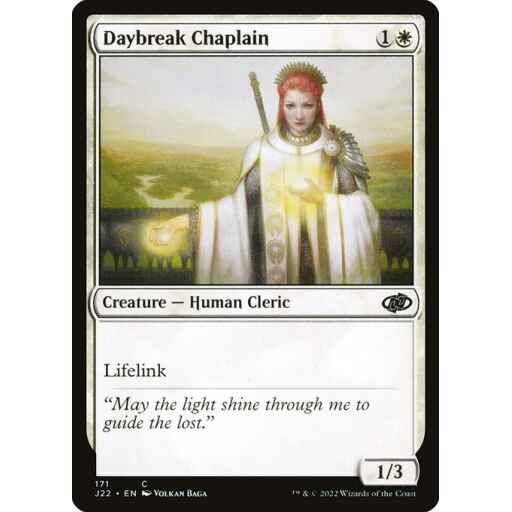 Jumpstart 2022 - 171 - Daybreak Chaplain - Common - W - Non-foil