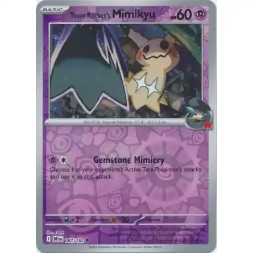Destined Rivals - 087/182 - Team Rocket's Mimikyu - Reverse Holo