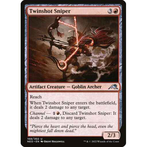 Kamigawa: Neon Dynasty - 168 - Twinshot Sniper - Uncommon - R - Non-foil