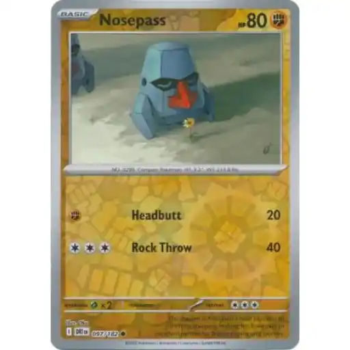 Destined Rivals - 097/182 - Nosepass - Reverse Holo