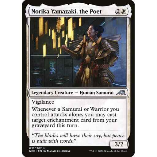 Kamigawa: Neon Dynasty - 31 - Norika Yamazaki, the Poet - Uncommon - W - Non-foil