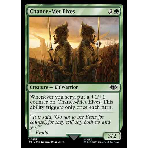 The Lord of the Rings: Tales of Middle-earth - 157 - Chance-Met Elves - Common - G - Non-foil