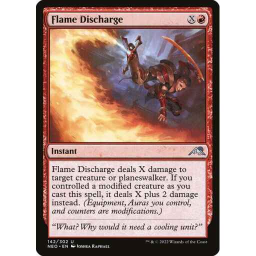 Kamigawa: Neon Dynasty - 142 - Flame Discharge - Uncommon - R - Non-foil