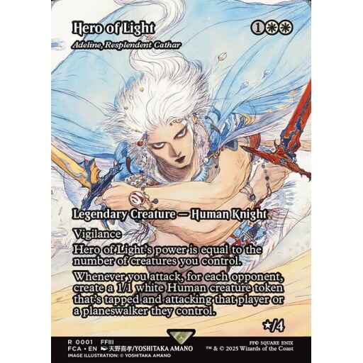 Final Fantasy: Through the Ages - 1 - Adeline, Resplendent Cathar - Rare - W - Non-foil