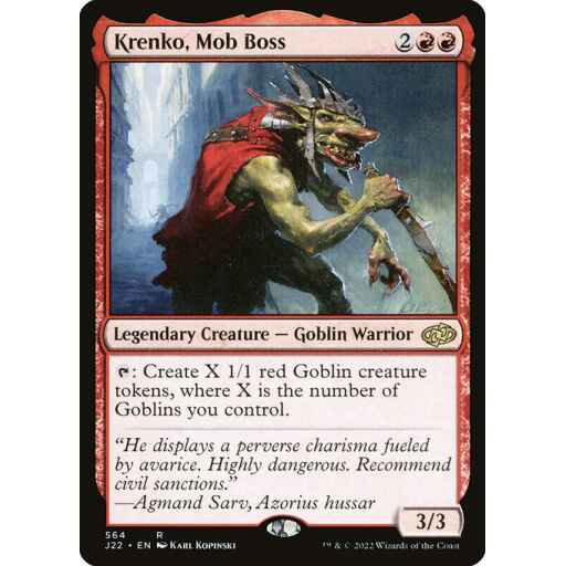 Jumpstart 2022 - 564 - Krenko, Mob Boss - Rare - R - Non-foil