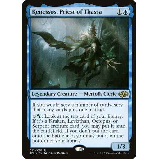 Jumpstart 2022 - 13 - Kenessos, Priest of Thassa - Rare - U - Non-foil