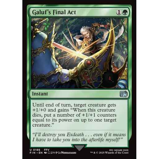 Final Fantasy - 186 - Galuf's Final Act - Uncommon - G - Foil