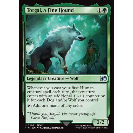 Final Fantasy - 208 - Torgal, A Fine Hound - Uncommon - G - Non-foil