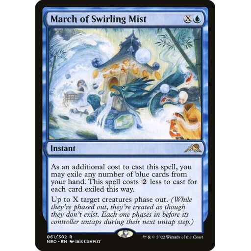 Kamigawa: Neon Dynasty - 61 - March of Swirling Mist - Rare - U - Non-foil
