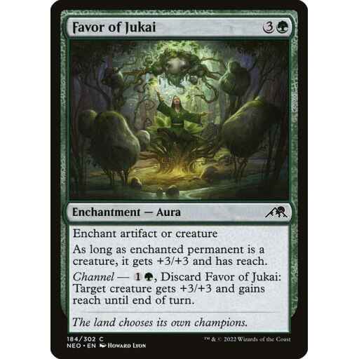 Kamigawa: Neon Dynasty - 184 - Favor of Jukai - Common - G - Non-foil